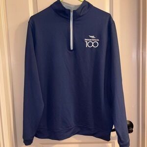 Blue navy peter Millar summer comfort quarter zip sweatshirt